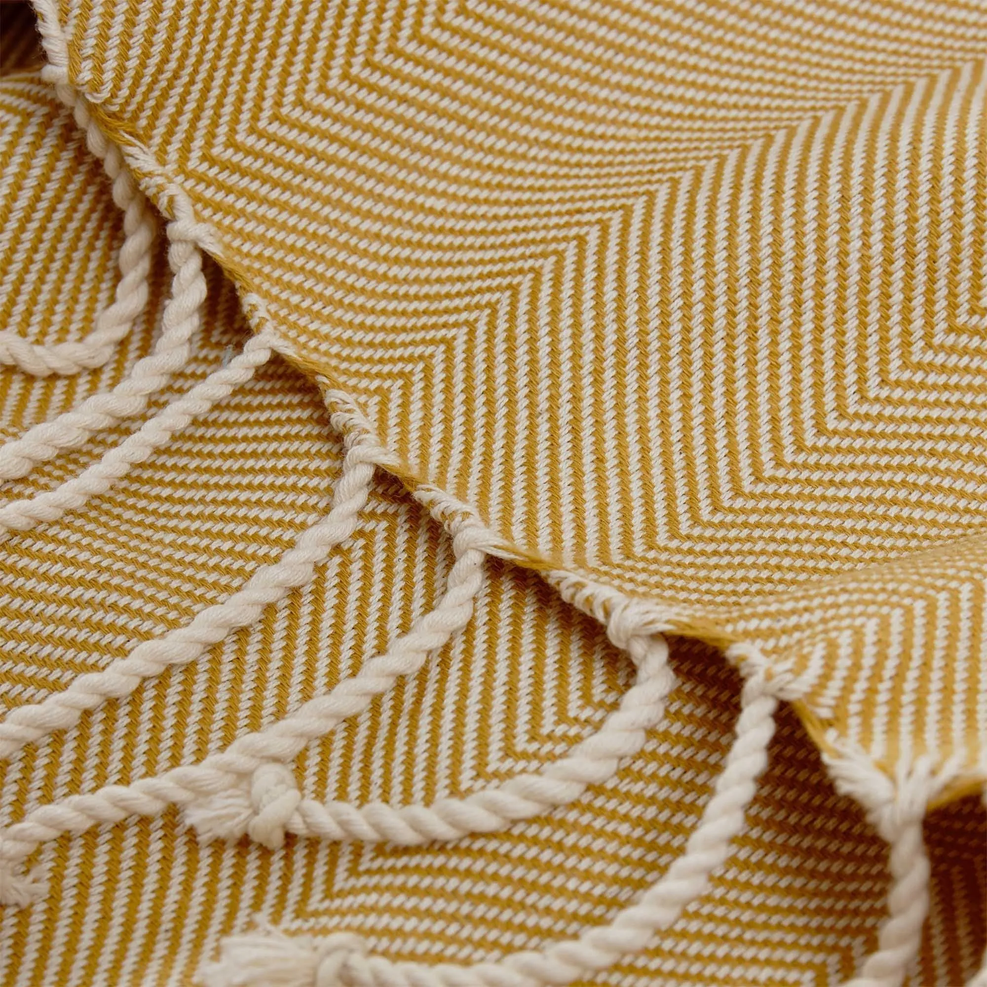 Laza Hammam Towel [Mustard/White]