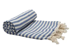 Luxurious Quick Drying Turkish Cotton Beach Towel (100x180cm) - Denim Colour