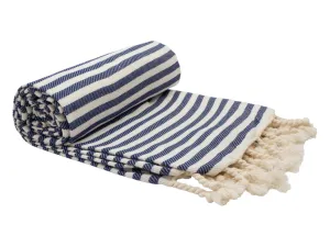 Luxurious Turkish Cotton Beach Towel (100x180cm) - Navy