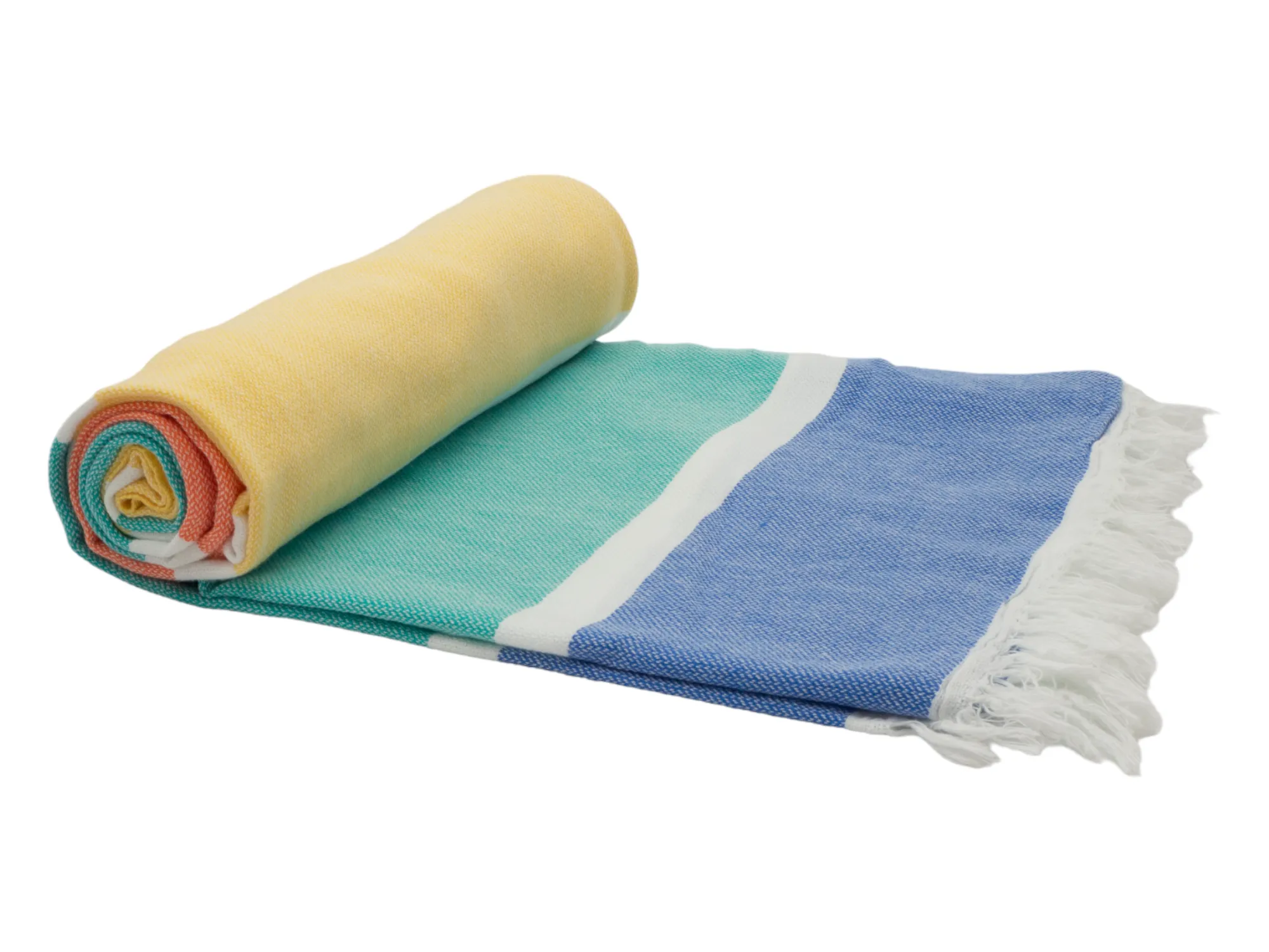 Luxurious Turkish Cotton Beach Towel (95x175cm) - Tropical Colours