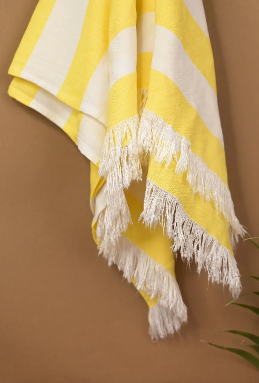 Madake Thin bamboo bath towel- Sunshine Yellow  160*75cm