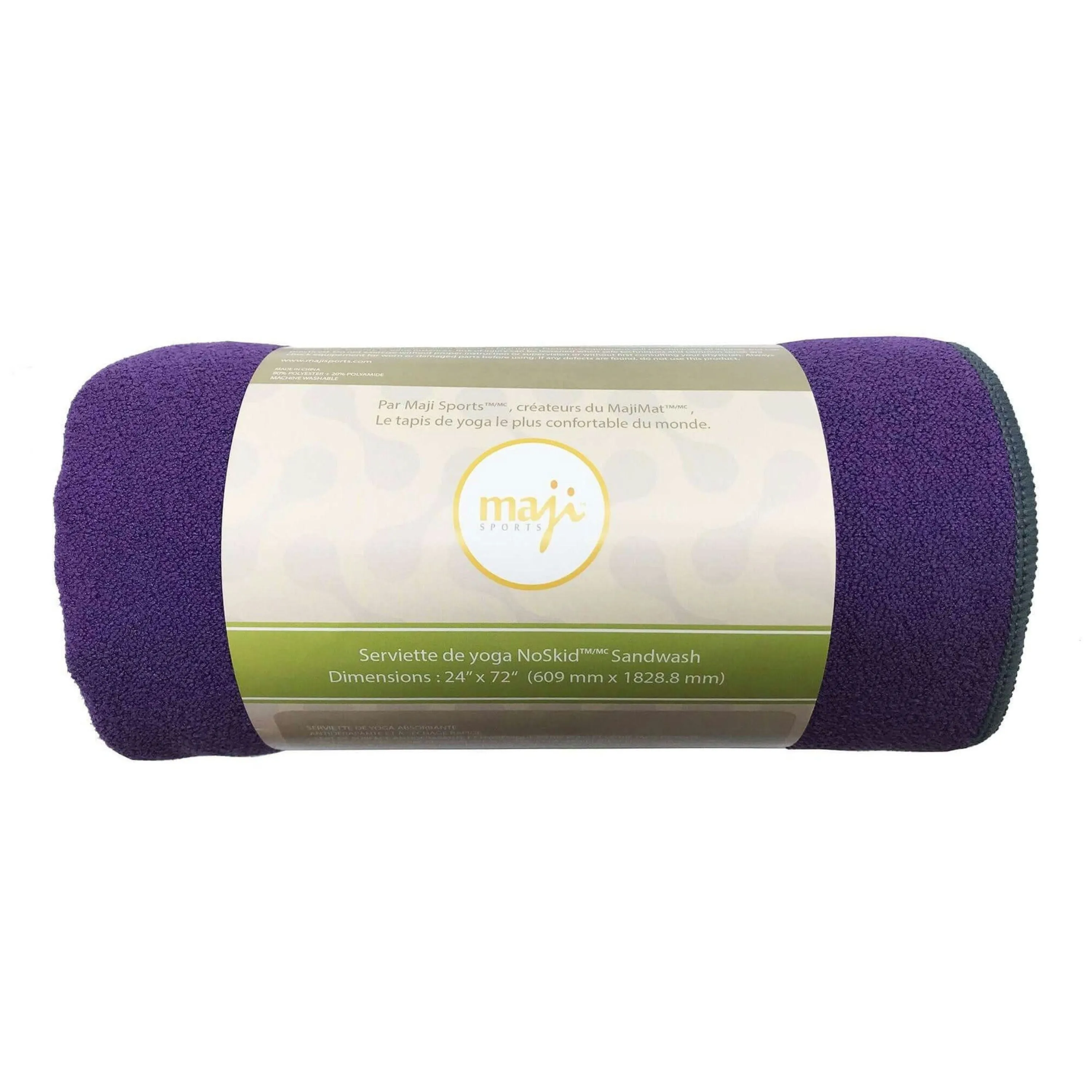 Maji Sports NoSkid Sandwashed Yoga Mat Towel