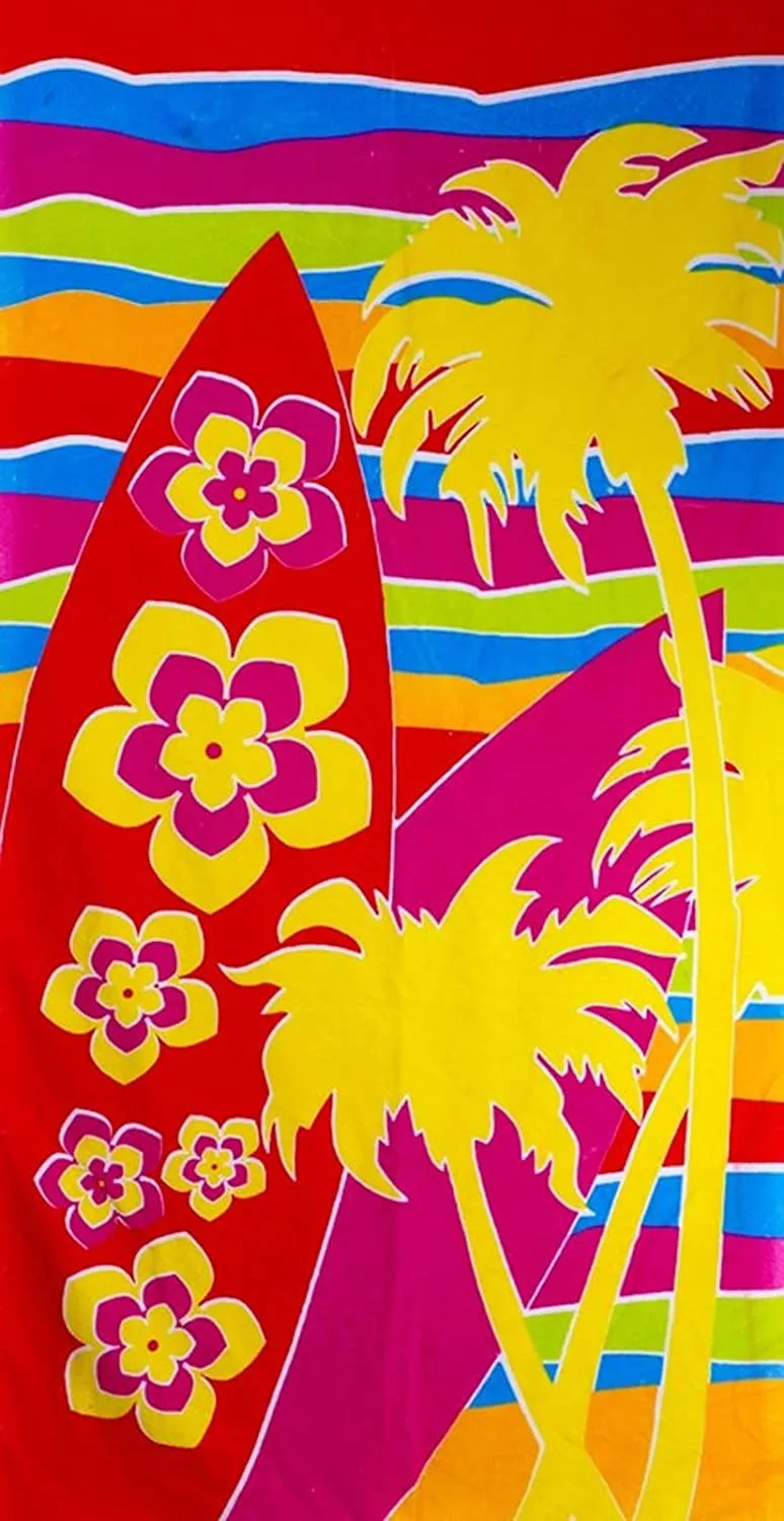 Microfiber Palm Trees Design Beach Towel