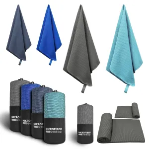 Microfiber Travel Towel Soft Fast Dry Absorbency Sand Free Camping Gym