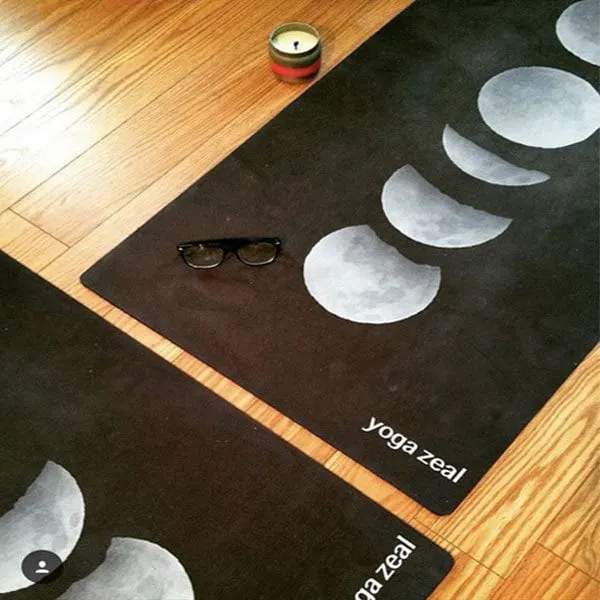 Moon Phases Yoga Mat - Eco-Friendly, Non-Slip, Durable, Grippy