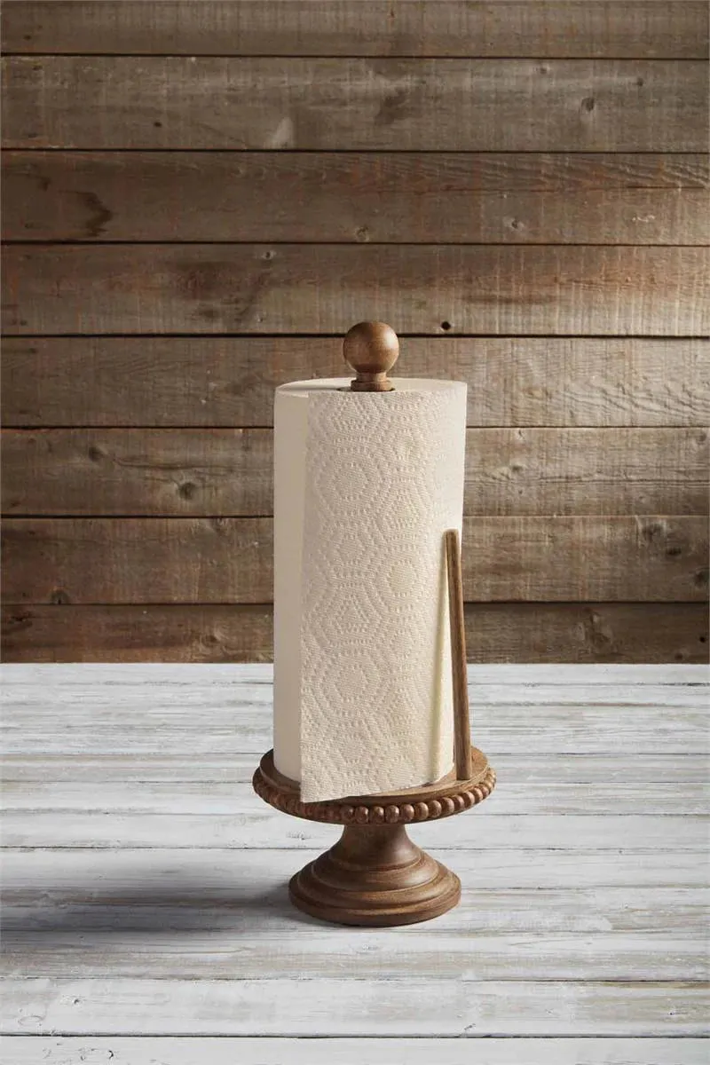 Mud Pie Beaded Paper Towel Holder