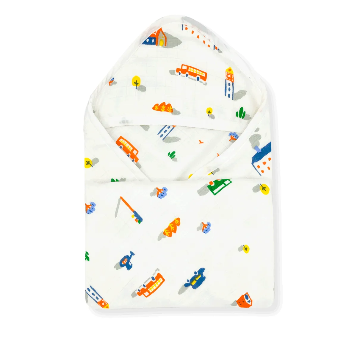 Muslin Hooded Towel for Baby-6 Layer 100% Cotton -House