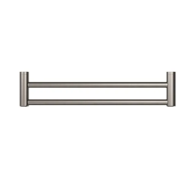 Nero Mecca Care 25mm Double Towel Grab Rail 900mm Brushed Nickel