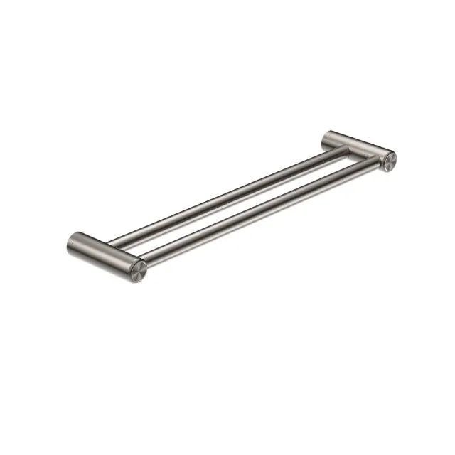 Nero Mecca Care 25mm Double Towel Grab Rail 900mm Brushed Nickel