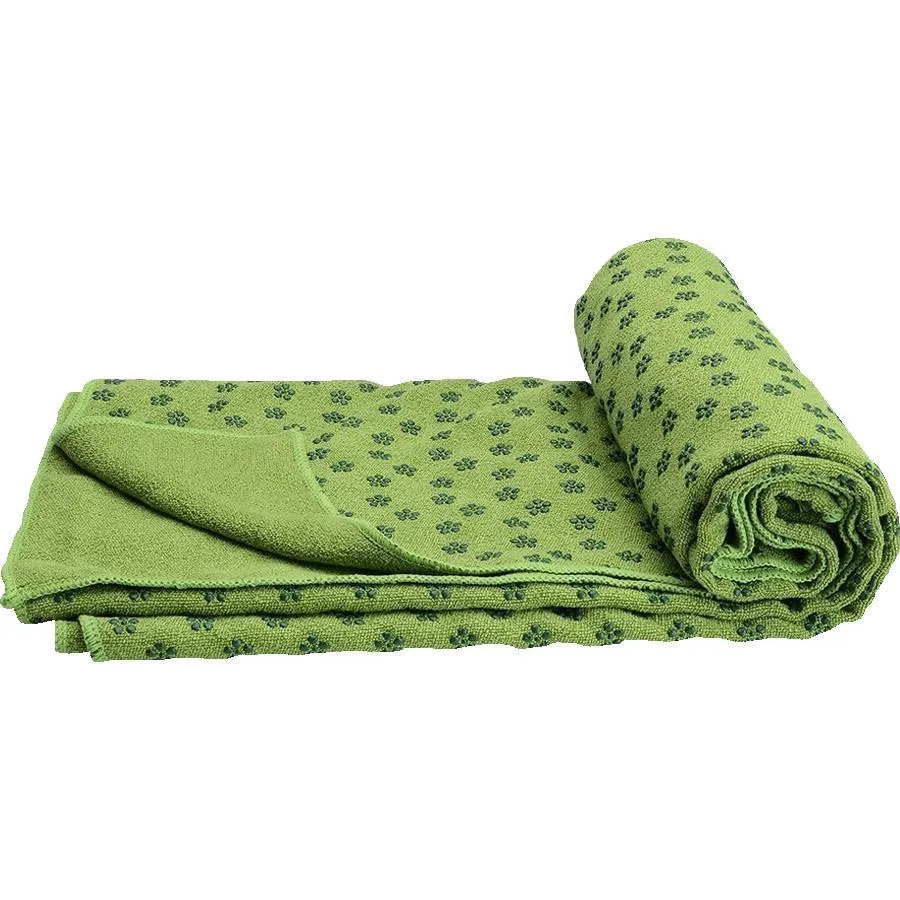 Non-Slip Yoga Towel Green