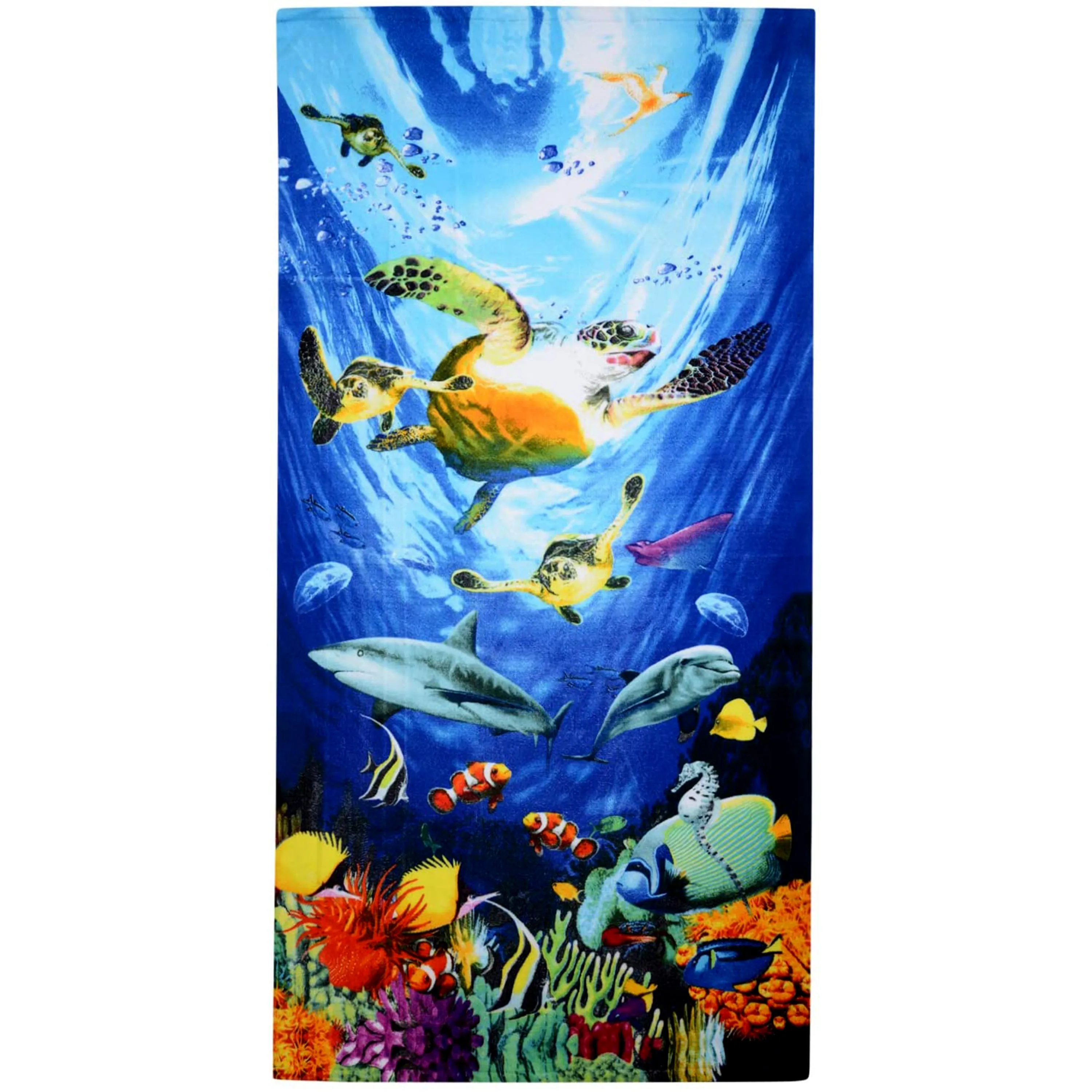 Ocean Turtles Design Large Towel