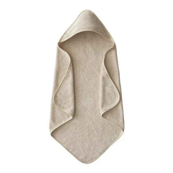 Organic Cotton Baby Hooded Towel (Fog)