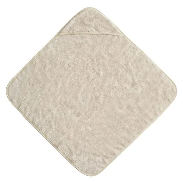 Organic Cotton Baby Hooded Towel (Fog)