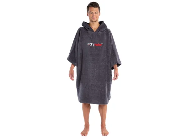 Organic Towel Dryrobe Slate Grey - 2 Sizes - In Stock