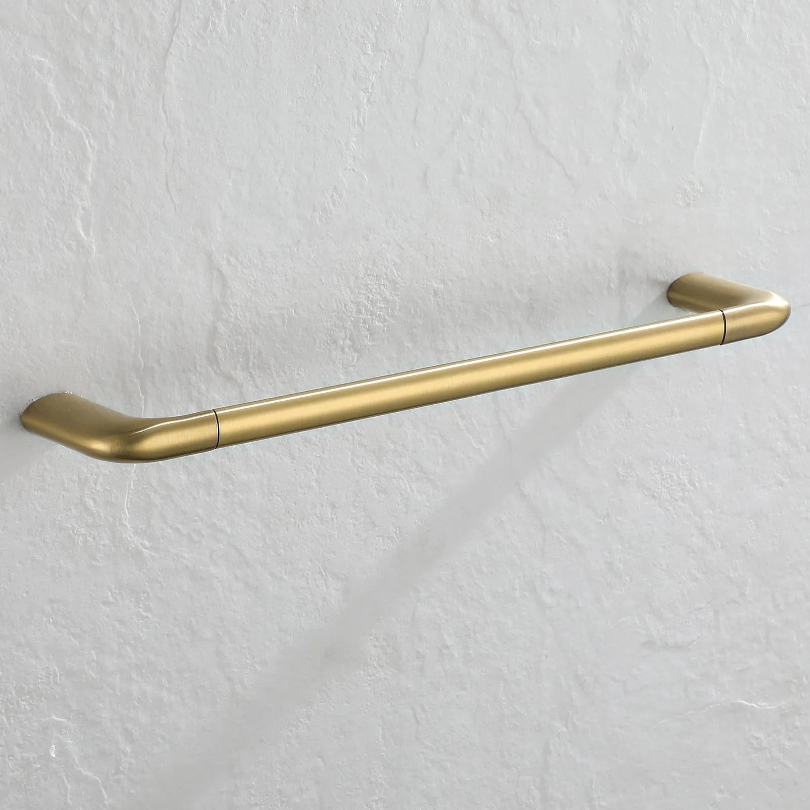 Parlos Brass Towel Bar, 17 Inch Bathroom Towel Bar, Wall Mounted Towel Bar for Bathroom, Shower Door, Brushed Gold, Demeter, 2101408