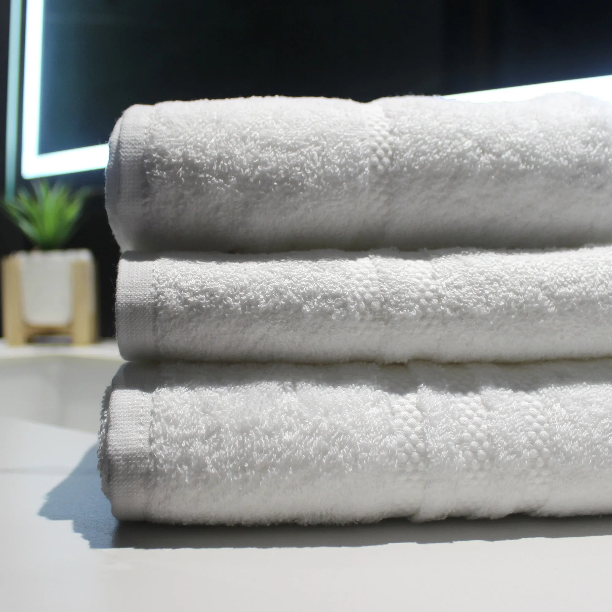 Pegasus Textiles Classic Luxury White Towels - 500 gsm