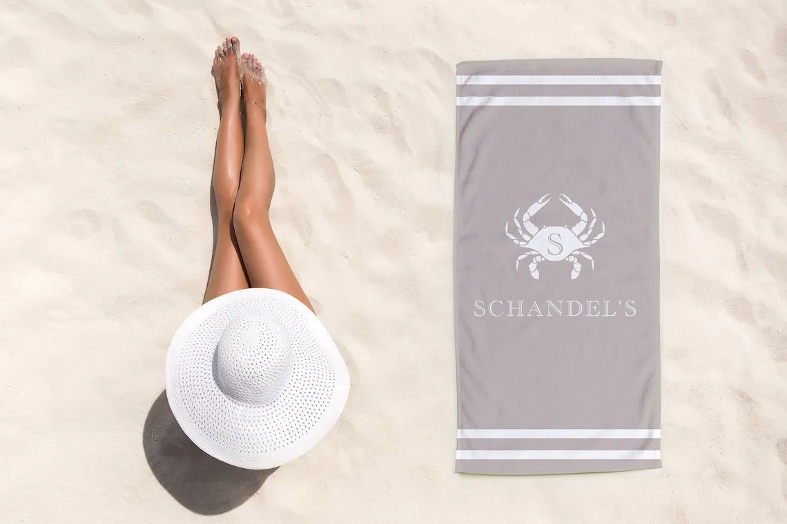 Personalized Beach Towel, Custom Beach Towel, Beach Towel Personalized, Personalized Beach Towel, Nautical Custom Beach Towel, Boat Towel