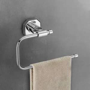 Plantex 304 Grade Stainless Steel Napkin Ring/Towel Ring/Napkin Holder/Towel Hanger/Towel Holder for Washbasin/Bathroom Accessories - Nipron (Chrome)