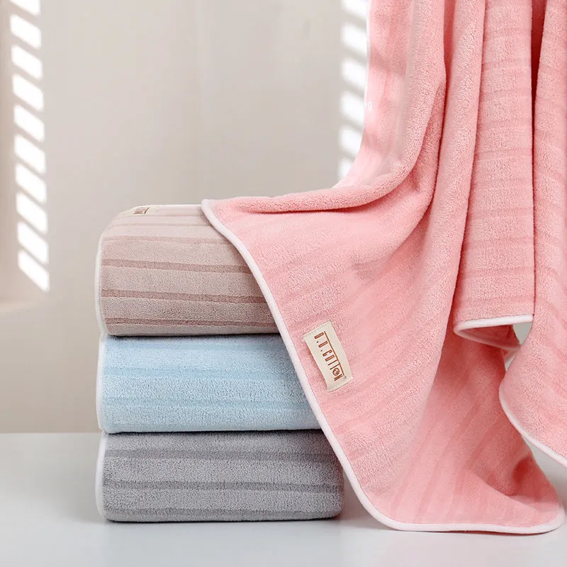 Plush Over Sized Coral Fleece Towel Set, HG0051