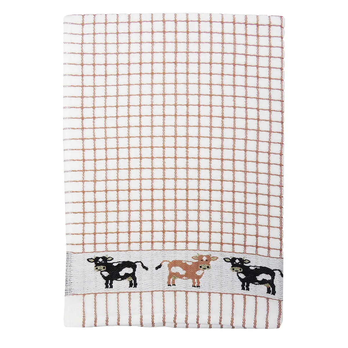 Poli-Dri Brown Cow Cotton Jacquard Tea Towel