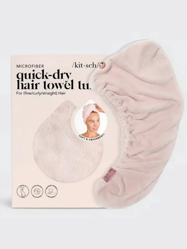 Quick Dry Hair Towel - Blush