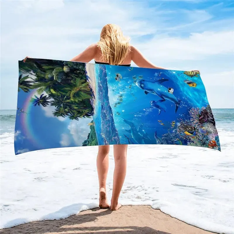 Quik-Dri Voyager Microfiber Beach Towel - 29x59in