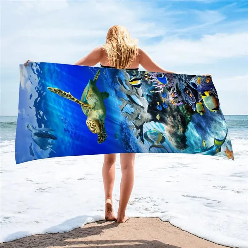 Quik-Dri Voyager Microfiber Beach Towel - 29x59in