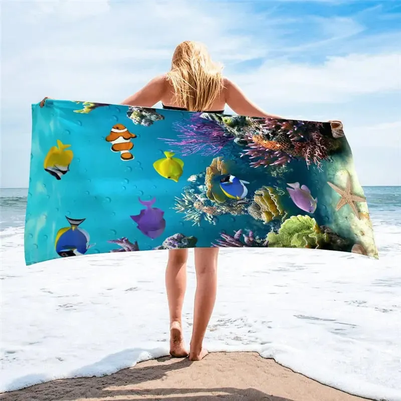 Quik-Dri Voyager Microfiber Beach Towel - 29x59in