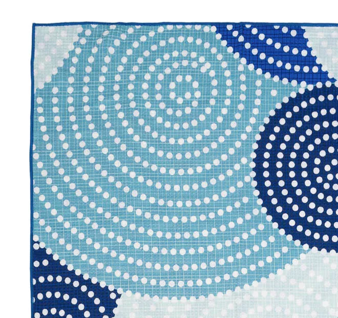 Sand Free 80x160cm Towel 4 in 1 Spotted Circles