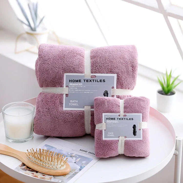 Soft and Absorbent Towel Set for Home and Spa Use, HG0062