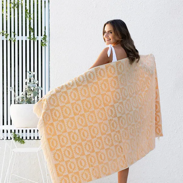 Sola Beach Towel - Peach (90 x 170cm)