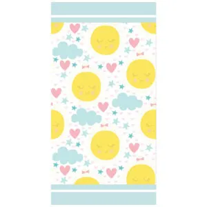 Sun And Clouds Bath Towels