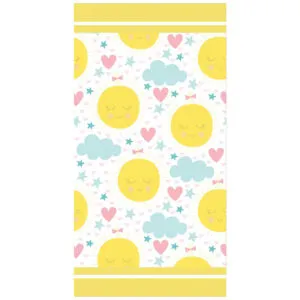 Sun And Clouds Bath Towels