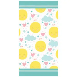 Sun And Clouds Bath Towels