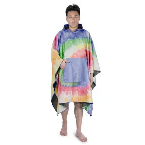 Swimming Towel Poncho with Plain Print