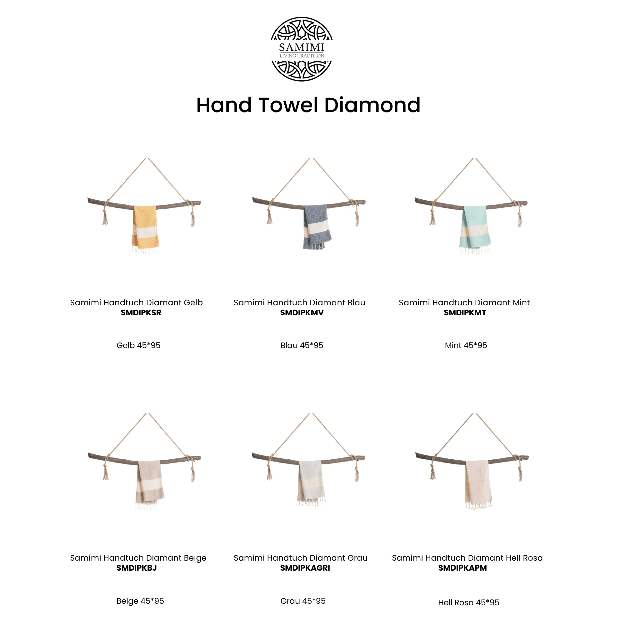 Tea Hand Towel Diamant Yellow