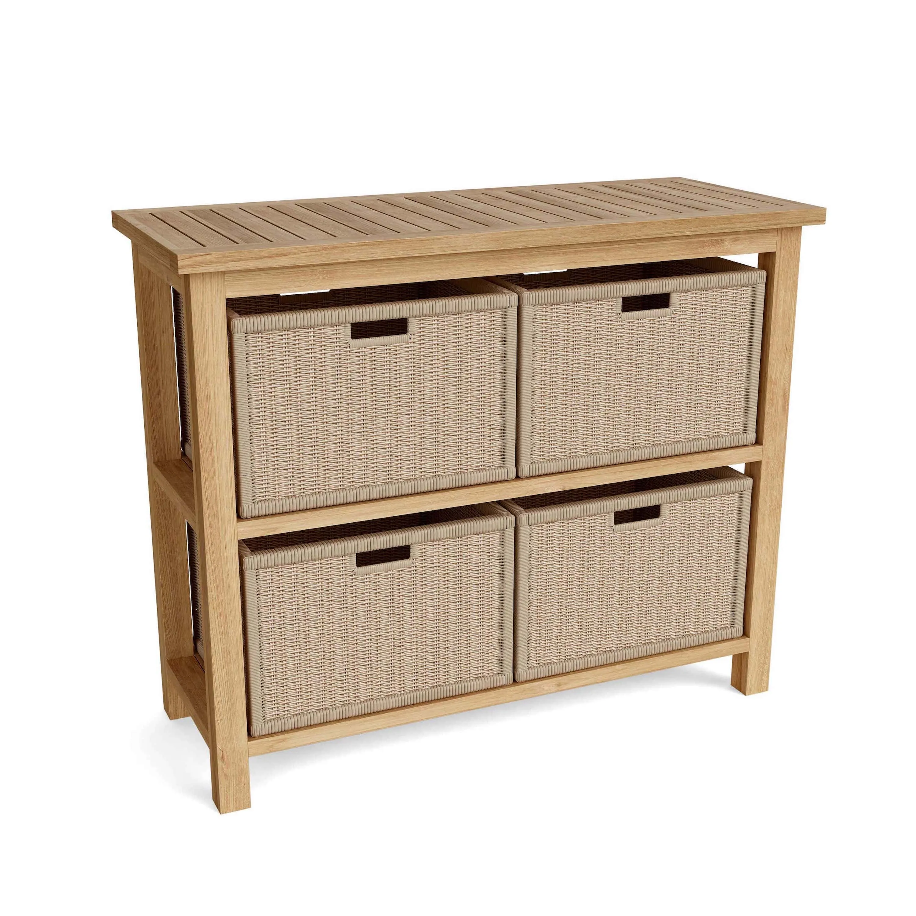 Towel Console w/ 2 Shelves, 39 H x 24 W x 47 L, Delivered Free, Arrives in 5-9 Working Days For Easy Assembly.