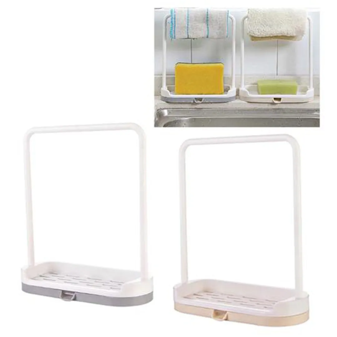 Towel sponge storage rack