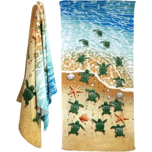 Turtles Design Large Towel