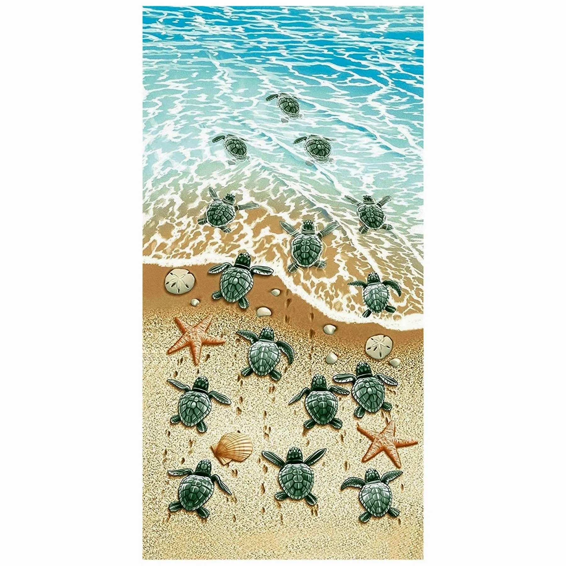 Turtles Design Large Towel