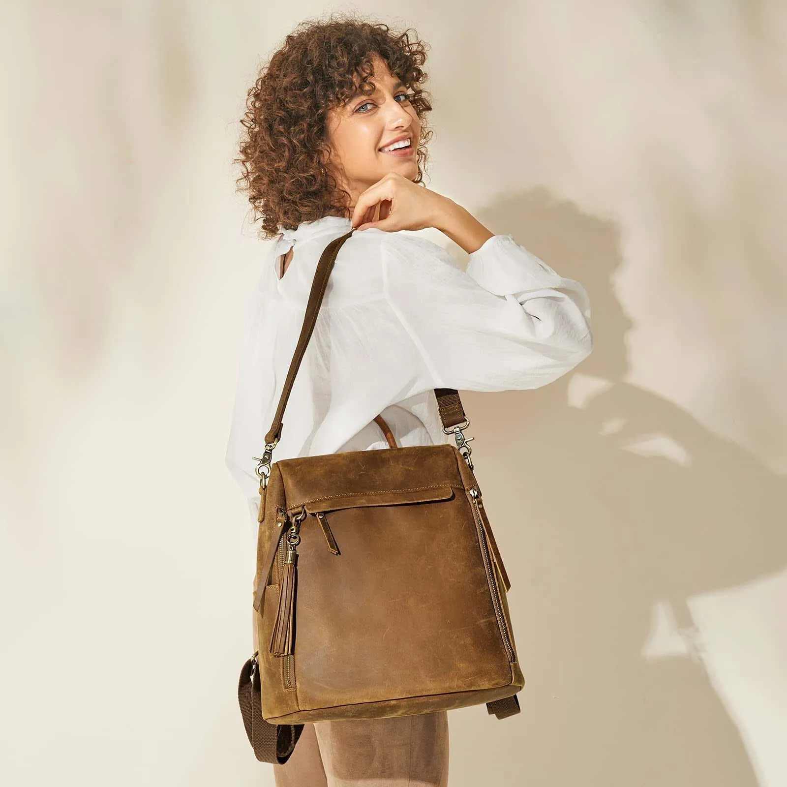 Vintage Leather Backpack