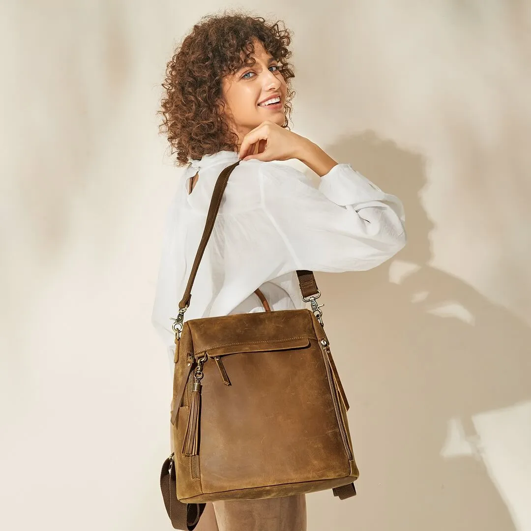 Vintage Leather Backpack