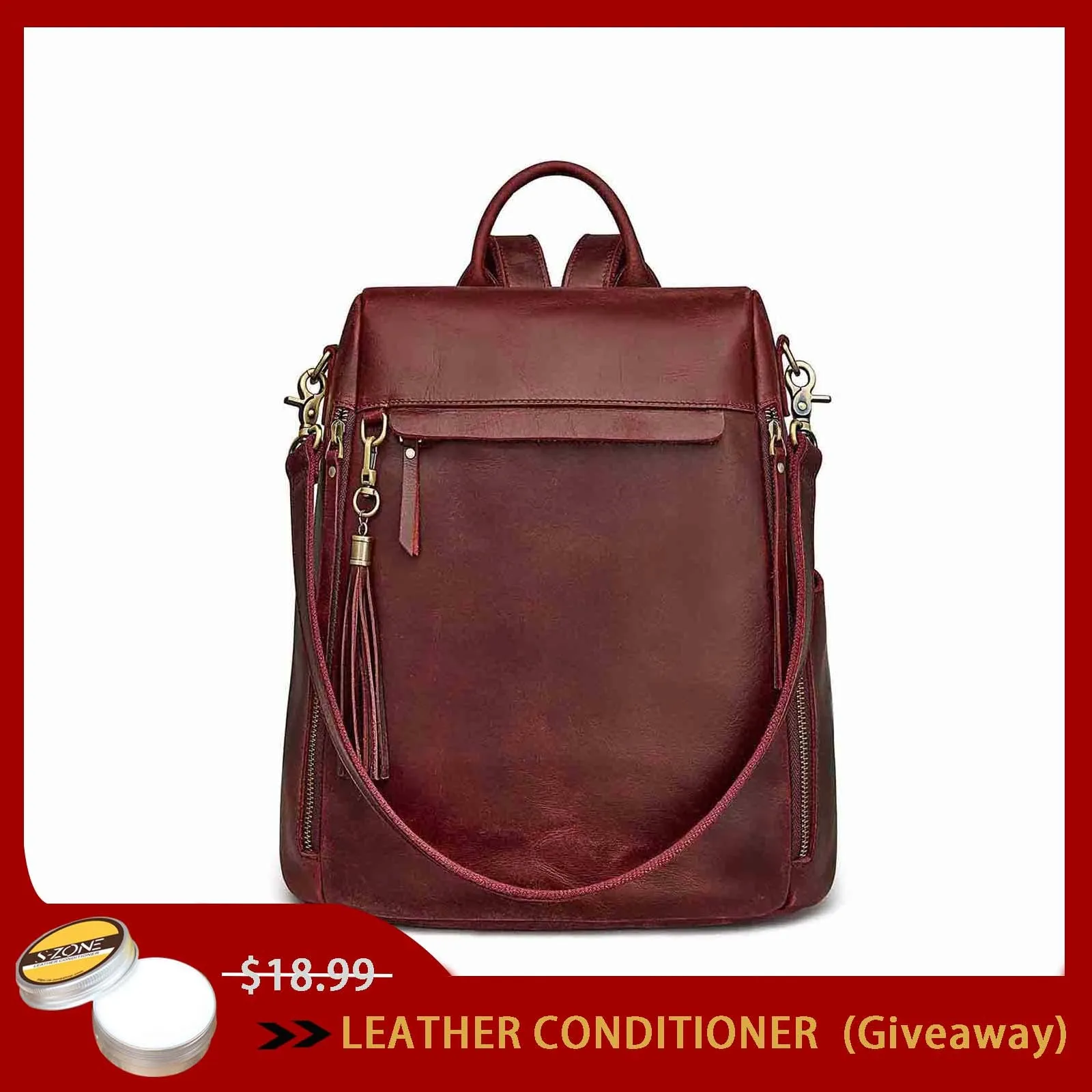 Vintage Leather Backpack