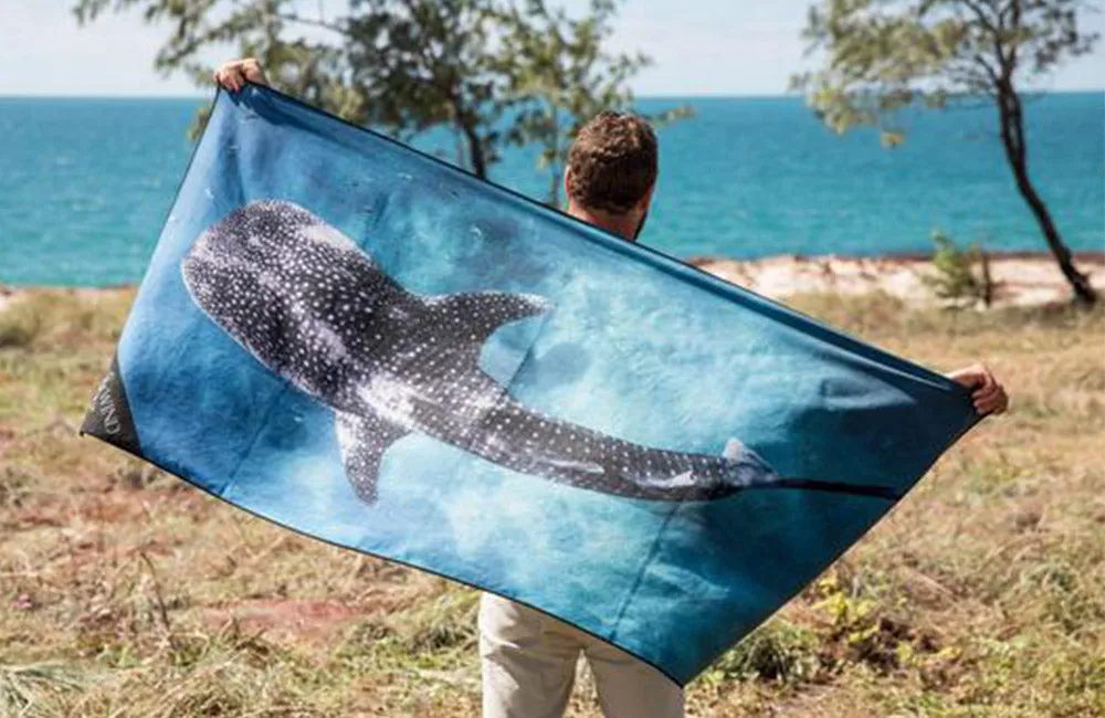 Will & Wind Whale Shark Microfibre Towel