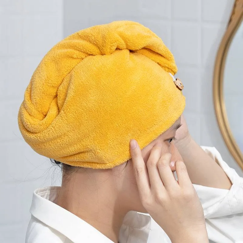 Women Microfibre Hair Towel - Fast Drying Microfibre Towel Cap Wrap