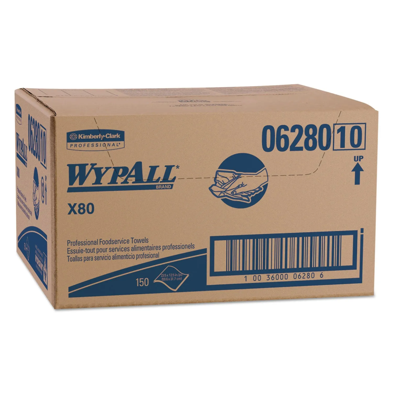 Wypall X80 Food Service Towel (150/cs)